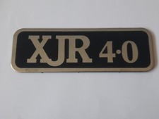 NICE ORIGINAL JAGUAR XJR 4.0 LITRE BOOT BADGE PLAQUE JAGUARSPORT XJR40 TWR XJ40