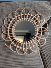 Wicker Rattan Sunflower Wall