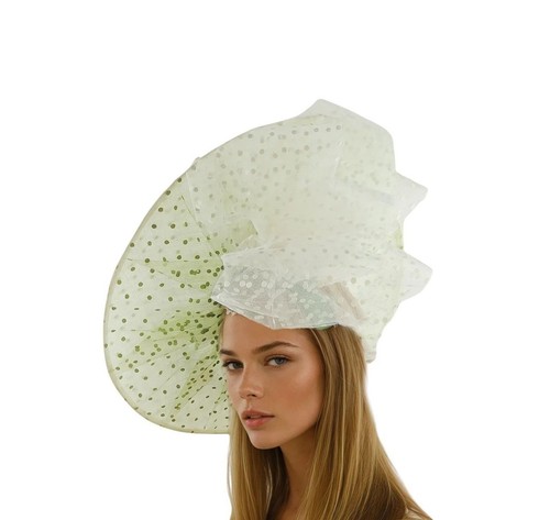 Cream olive green statement - cream,