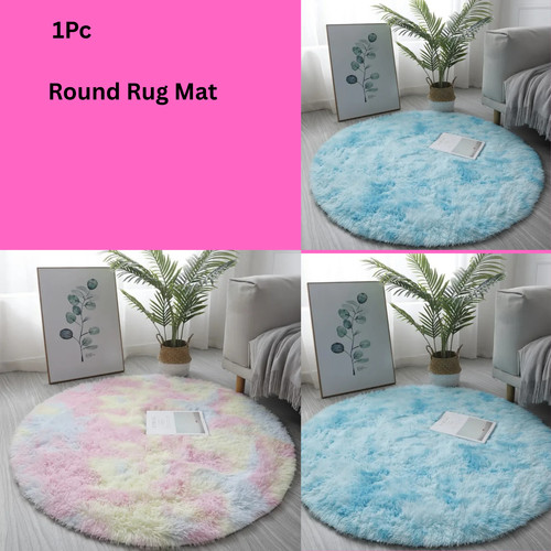 Round fluffy rugs large shaggy - fluffy,