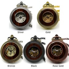 Vintage Wood Circle Pocket