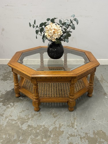 Vintage octagonal rattan - vintage, cane