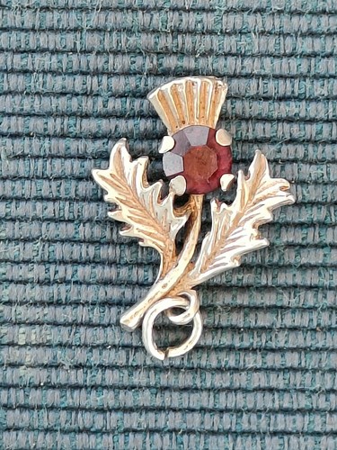 Vintage scottish thistle charm - vintage,