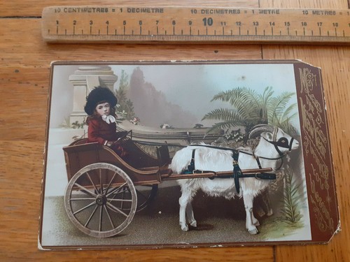 Victorian girl cart pulled - victorian,