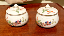 *** Rare Pair of Aynsley "SOMERSET" Lidded Condiment Pots - Fine Bone China ***
