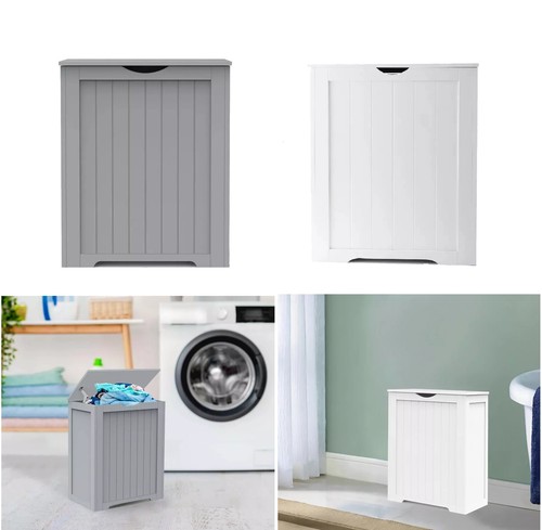 Large wooden laundry cabinet - large,