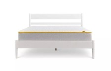 DFS Eve Double Bed Frame Minimalist Scandi Look in White RRP £469