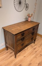 Antique oak vintage chest - oak,