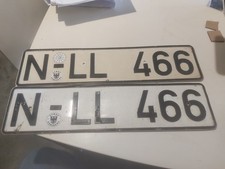 German Number Plates Front And Rear STADT Nurnburg