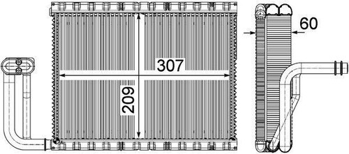 Mahle evaporator parallel - mahle, a/c