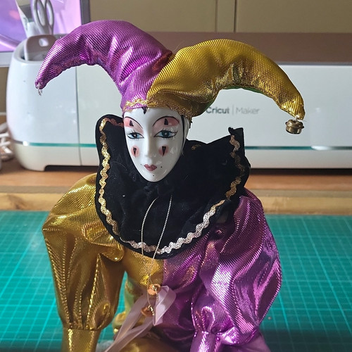 Jester figurine circus theme - jester,