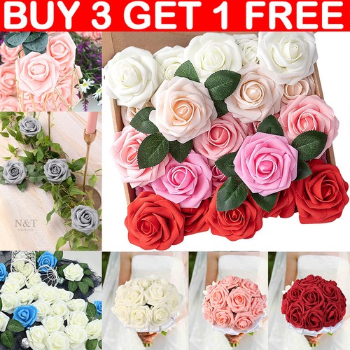 50pcs artificial flowers foam - 50pcs,