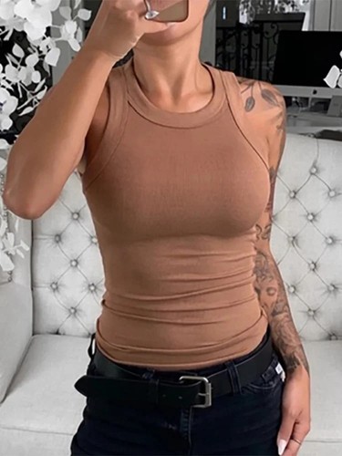 Women ribbed tank top - women,