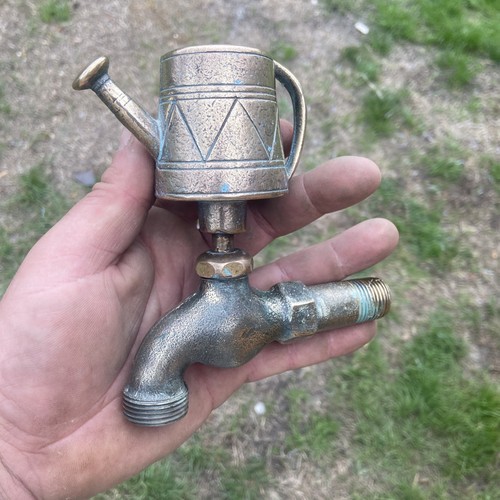 Vintage bronze brass watering - brass,