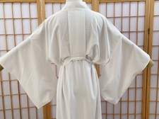 Kimono Men Women Japanese Bathrobe Gown Inner Retro Unisex Chiffon Yukata
