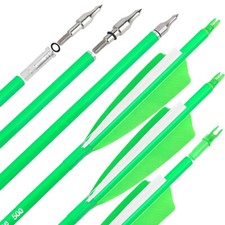 Archery Carbon Arrows 30" SP500 600 Feathers Recurve Compound Bow Hunting Target