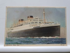 Vintage Postcard, Cunard White