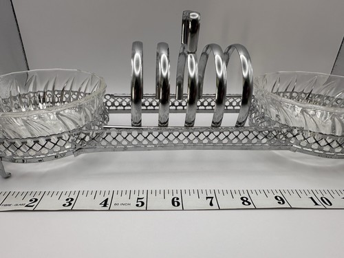 Vintage chrome toast - vintage, with