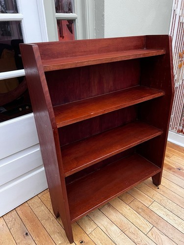 Vintage graduated bookcase - vintage,
