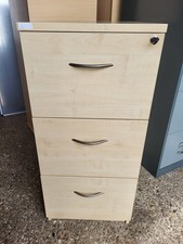 Used 3 Drawer Wood Filing Cabinet. ? FAST UK DELIVERY ?