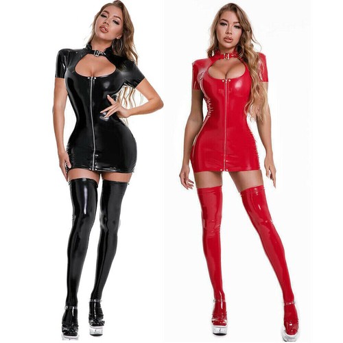 Women ladies zipper pvc - women,