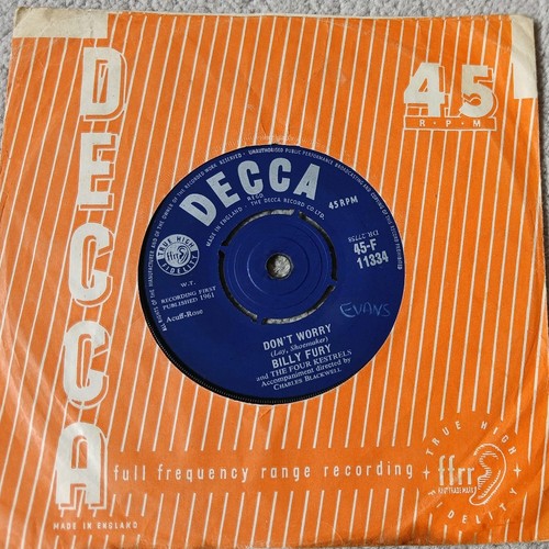 Billy fury don worry 7 - fury,