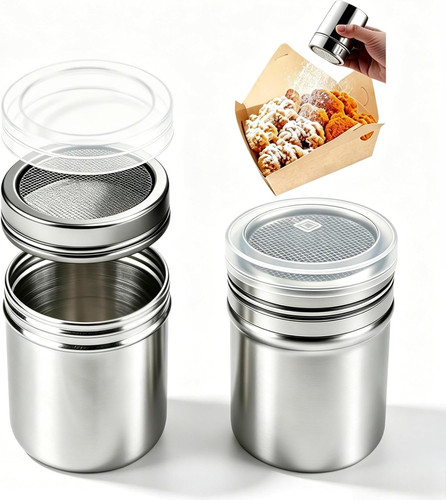 2pcs flour sugar salt - flour, shaker