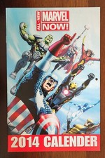 MARVEL CALENDAR 2014 GIVEAWAY PROMO RARE NM SPIDERMAN AVENGERS WOLVERINE IRONMAN