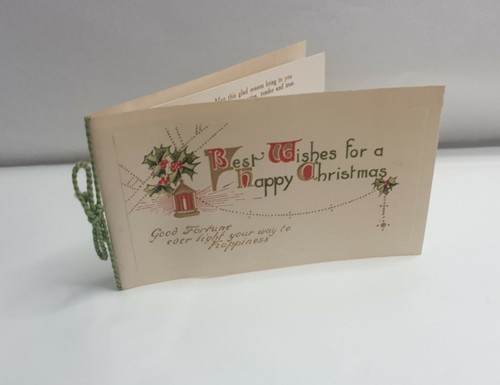 Antique christmas card 1914 - christmas,