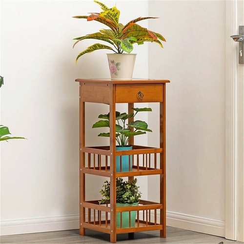 Sturdy bamboo side table - bamboo,