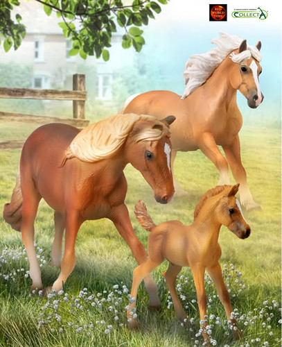 Haflinger horse toy model - haflinger,