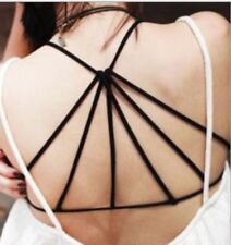 UK Women Ladies Sexy Back Crop Strap Boob Tube Vest Top Padded Bra Bandeau