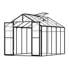 Polycarbonate Greenhouse 8 x 10 Ft Outdoor Walk-in Greenhouse for Garden