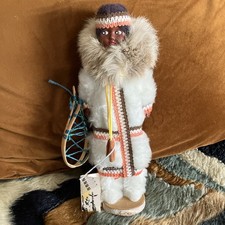 Vintage Doll Figurine Inuit