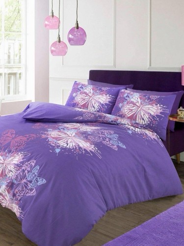 Butterfly purple duvet cover - butterfly,