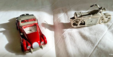 die cast car/clock & motorbike /clock quartz