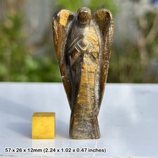 Tiger eye angel - spiritual healing crystal mineral, authentic