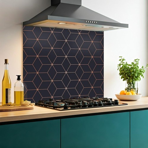 Printed glass kitchen - printed,
