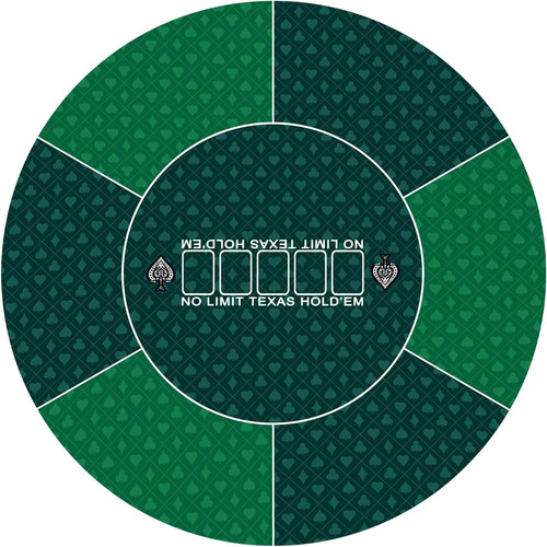 Round poker mat - round, for