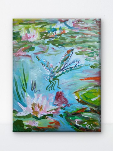 Original dragonfly acrylic - original,