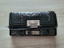 Jane Norman Zebra Pattern Grey & White Purse/Wallet