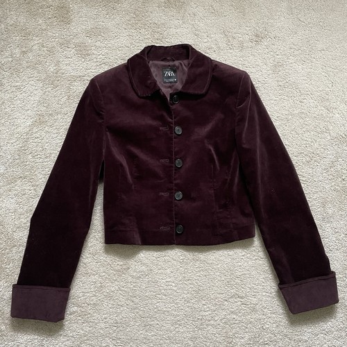Zara burgundy velvet - burgundy,
