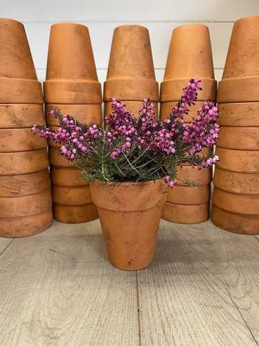 Vintage terracotta pot 10cm - vintage, x
