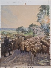 Original Watercolor of West