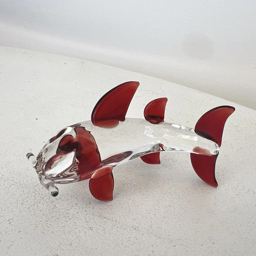 Vintage hand blown art glass - hand,