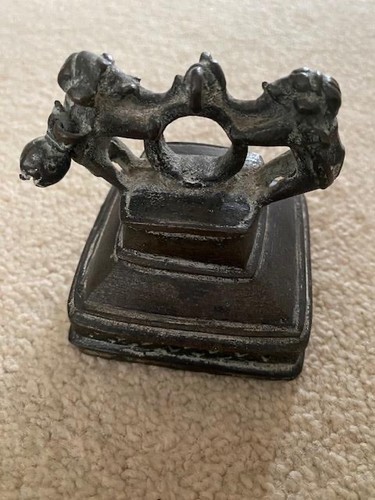 Antique brass elephant shaped