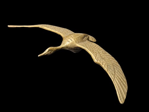 Vtg solid brass - solid, flying