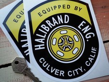 HALIBRAND old style alloy wheel stickers COBRA MUSTANG