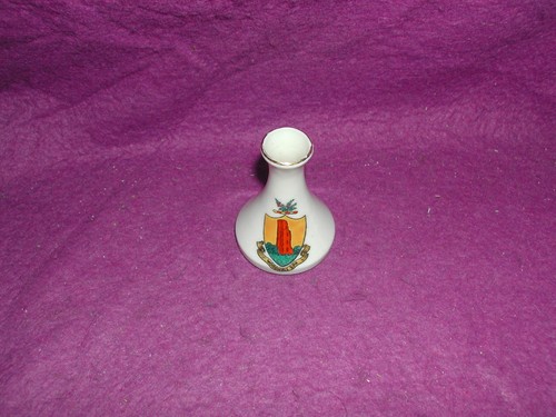Goss crested china club vase - china,