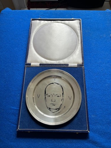 Silver winston churchill plate - winston,